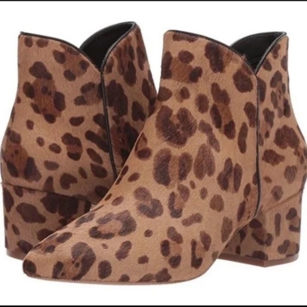 Cole Haan calf hair leopard booties. Great used condition. 7.5. Super cute!